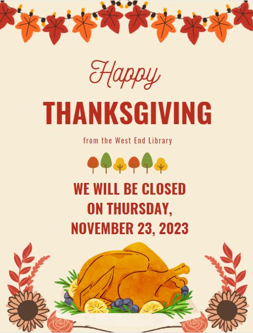 Thanksgiving Closing